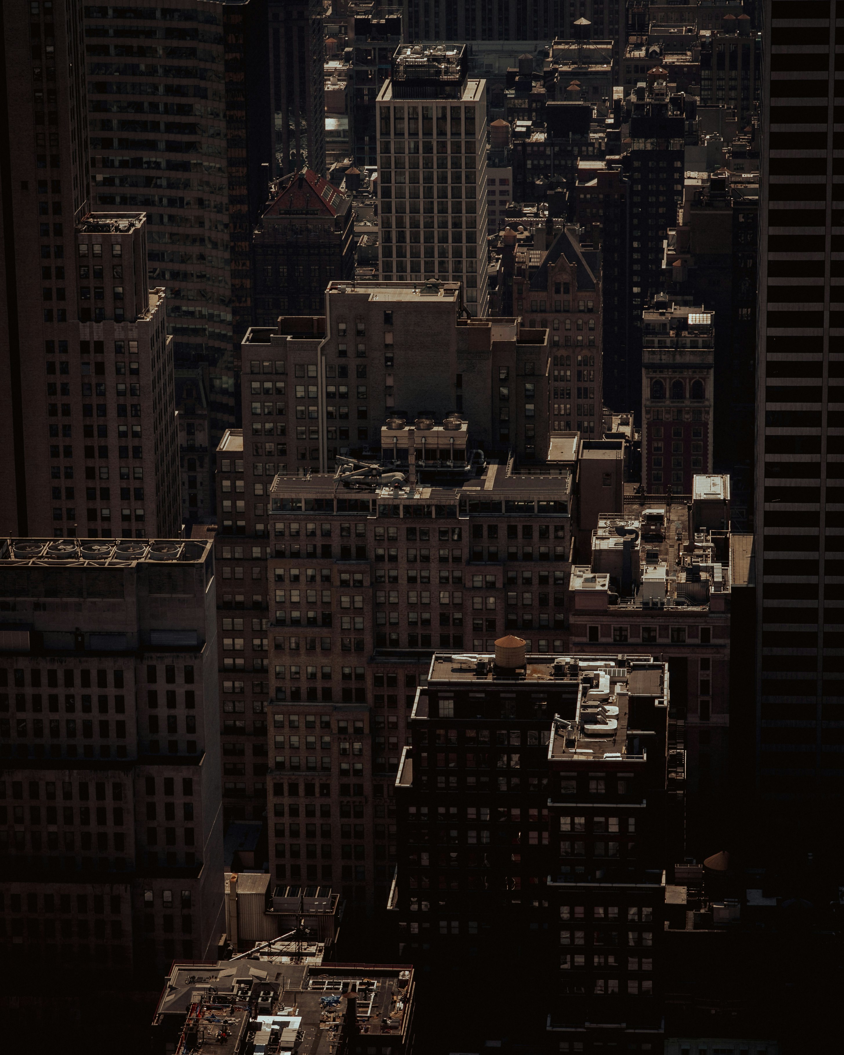 high rise buildings during night time